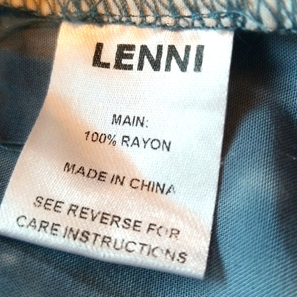 LENNI Free People Blue HTF Tie Dye Lace Up Bell Flare Jimmy Pants S 30W - Picture 5 of 16